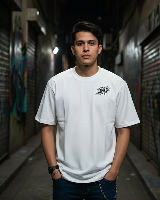 NIGHTMARE' Butterfly Skull Graphic Oversized Tee