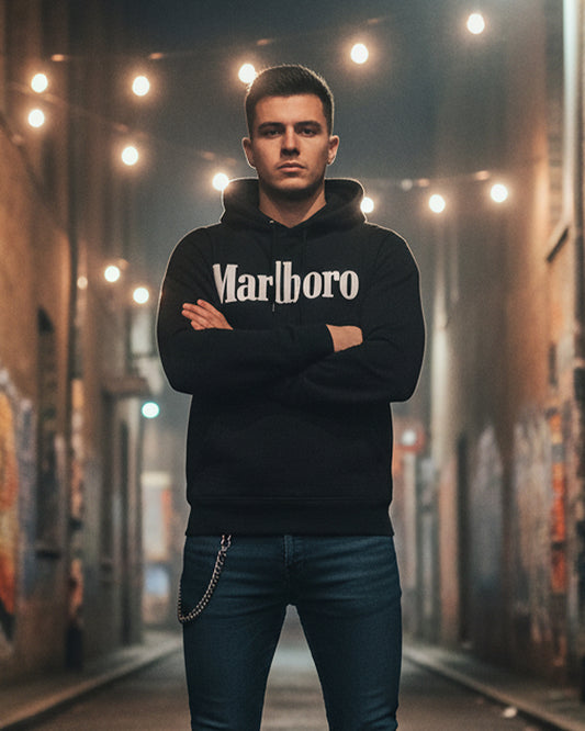 Bold Graphic Black Oversized Hoodie ⚔️